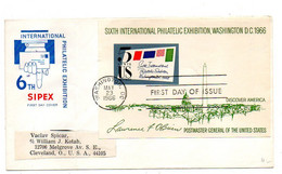 USA -1966-- 6Th International Philatelic Exhibition--Washington D.C 1966 ...cachet. - 1961-1970