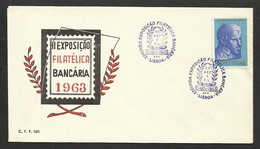 Portugal Cachet Commémoratif  Expo Philatelique Bancaire 1963 Event Postmark Stamp Expo - Flammes & Oblitérations