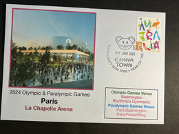 (3 N 22) 2024 France - Paris Olympic Games (1-1-2023) Location - Paris - La Chapelle Arena 6 (badmington - Gymnastic) - Estate 2024 : Parigi