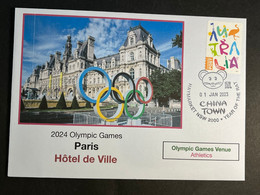 (3 N 22) 2024 France - Paris Olympic Games (1-1-2023) Location - Paris - Hotel De Ville (athletics) - Estate 2024 : Parigi