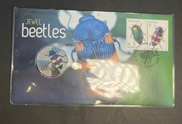 (3 N 24) Australia FDC Cover 2018 With Coins - Insect - Jewel Beetles (RRP Was $ 19.95) - Other & Unclassified