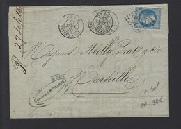 Lettre Maritime ORAN BAT A VAP 1870 - Maritime Post