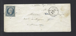 Lettre Maritime ALGER MARSEILLE 1854 - Correo Marítimo