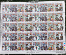 NEPAL 2022 New ** Honour To Covid Warriors, Coronavirus, COVID 19, Doctor, Nurse,Army,Police,Traffic,Full Sheet MNH(**) - Népal