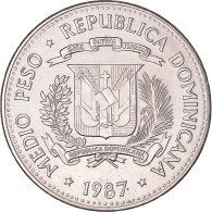 Monnaie, République Dominicaine, 1/2 Peso, 1987 - Dominicana