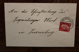 LUXEMBURG 1943 Mersch Cover Moselland Besetzung Occupation - 1940-1944 Deutsche Besatzung