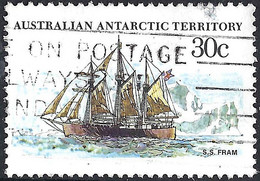 AUSTRALIAN ANTARCTIC TERRITORY (AAT) 1979 QEII 30c Multicoloured 'Ships, S.S Fram SG46 FU - Usados