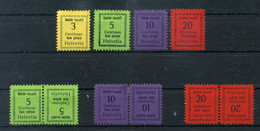 1930? SVIZZERA "GEBUHR BEZAHLT" - TAXE PERCUE // SIGNED * - Unused Stamps
