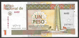 Cuba - Banconota Circolata Da 1 Peso Convertibile "CUC" P-FX37 - 1994 - Cuba