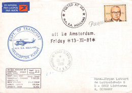 SOUTH AFRICA - POSTED AT SEA MV S.A. AGULHAS 1981 > GERMANY / ZM275 - Lettres & Documents