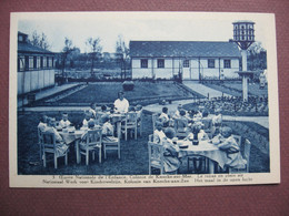 CPA Oeuvre Nationale De L'Enfance Colonie De KNOKKE KNOCKE SUR MER 1930 Repas Plein Air METIERS ENFANTS PUERICULTURE - Knokke