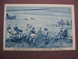 CPA Oeuvre Nationale De L'Enfance Colonie De KNOKKE KNOCKE SUR MER 1930 Jeux à La Plage ENFANTS - Knokke