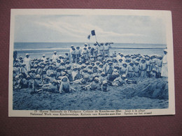 CPA Oeuvre Nationale De L'Enfance Colonie De KNOKKE KNOCKE SUR MER 1930 Jeux à La Plage METIERS ENFANTS - Knokke