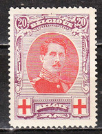 134A*  Albert Ier Grand Médaillon - Timbre Signé - Bonne Valeur - MH* - LOOK!!!! - 1914-1915 Croix-Rouge