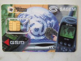 CARTE A PUCE   TEST DEMO CARD   GSM   SAGEM USA  MINT - Exhibition Cards