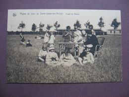 CPA Plaine De Jeux De ST SAINT JOSSE TEN NOODE 1930 Travail Du Raphia METIERS ENFANTS - St-Joost-ten-Node - St-Josse-ten-Noode