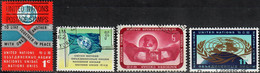 1962 Definitives Sc 104-7 / YT 100-3 / Mi 98;100-01;104 Used / Oblitéré / Gestemplet [zro] - Gebraucht