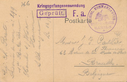 KRIEGSGEFANGENENLAGER KÖNING.KOMMANDANTUR HAMELN HANNOVER NAAR BRUXELLES   2 SCANS - Prisoners