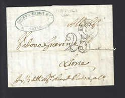 Lettre De Naples Posté à Marseille 1850 - Posta Marittima