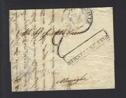 Lettre De PAYS OUTREMER  MARSEILLE 1837 - Schiffspost