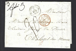 Lettre Entrée Maritime E PONT Marseille 1863 De Civita Vecchia - Schiffspost