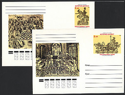 TOUVA TUVA 1998, ECHECS / CHESS, 2 Cartes Entiers Postaux, Neufs / Mint. Impression Recto Seulement - Touva