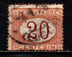 ITALIA REGNO - 1890 - CIFRE AL CENTRO - 20 C. -  USATO - Portomarken