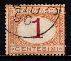 ITALIA REGNO - 1870 - SEGNATASSE - CIFRA DEL VALORE IN UN OVALE - 1 C. -  USATO - Taxe