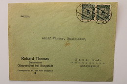 1929 Burgstadt  Roda Reich Allemagne Cover - Lettres & Documents