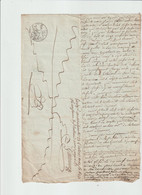 5979 Acte D'huissier 1804 LE MALZIEU VILLE Succession Des épour BESSE Baptiste Et FOSSE Marie Jeanne - Manuscripten