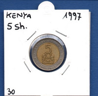 KENYA - 5 Shillings 1997 -  See Photos -  Km 30 - Kenia