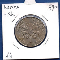 KENYA - 1 Shilling 1969 -  See Photos -  Km 14 - Kenya