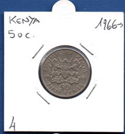 KENYA - 50 Cents 1966 -  See Photos -  Km 4 - Kenya