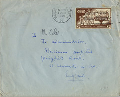 1959 IRLANDA , BAILE ATHA CLIATH - ST. LEONARDS ON SEA , SOBRE CIRCULADO - Storia Postale