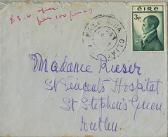 1954 IRLANDA , BAILE ATHA CLIATH - ST. STEPHEN' S , SOBRE CIRCULADO - Covers & Documents