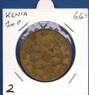 KENYA - 10 Cents 1966 -  See Photos -  Km 2 - Kenia