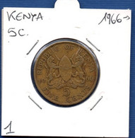 KENYA - 5 Cents 1966 -  See Photos -  Km 1 - Kenya