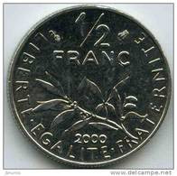 France 1/2 Franc 2000 GAD 429 KM 931.1 - 1/2 Franc