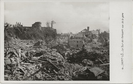Delcampe - Z 165.- Saint-Lô- Après Bombardement De Juin 1944 No 19 La Tour Des Remparts Vue De La Gare - Saint Lo
