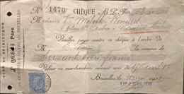 Vieux Chèque - Chèques & Chèques De Voyage