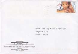 Denmark HANS TROJEL & MICHAEL FLØYSTRUP Læger Doctors MIDTSJÆLLANDS POSTCENTER 2003 Cover Brief Doctors Without Borders - Lettres & Documents