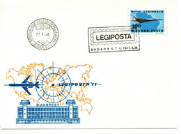 Concorde Premier Vol Jour Avion Airmail Air 1977 Mayar Budapest - Briefe U. Dokumente