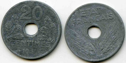 France 20 Centimes 1941 GAD 321 KM 900.1 - 20 Centimes