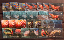 Norvège Norway Norge - Small Batch Of 28 Stamps "marine Life" Used - Collections