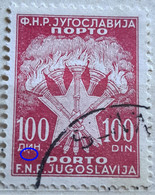 COAT OF ARMS-100 D-PORTO-ERROR--DOT-YUGOSLAVIA-1961 - Timbres-taxe