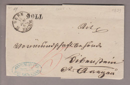 CH Heimat BE Boll 1859-06-14 BOM Hülle Nach Aarau - Storia Postale