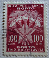 COAT OF ARMS-100 D-PORTO-ERROR-DOTS-YUGOSLAVIA-1961 - Segnatasse