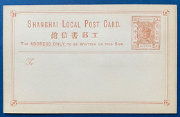 CHINE ENTIER POSTAL/GANZSACHE/POSTAL STATIONERY CARTE DE SHANGHAI LOCAL POST Neuve TTB - Cartas & Documentos