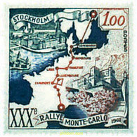 74323 MNH MONACO 1961 30 RALLY AUTOMOVILISTICO DE MONTECARLO - Otros & Sin Clasificación