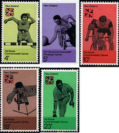 52509 MNH NUEVA ZELANDA 1974 10 JUEGOS DE LA COMMONWEALTH Y 4 JUEGOS PARA DISCAPACITADOS - Variedades Y Curiosidades